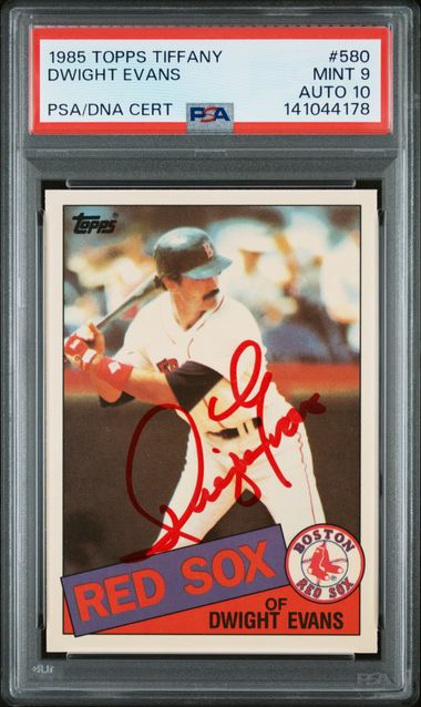 1985 Topps #580 Tiffany Dwight Evans front