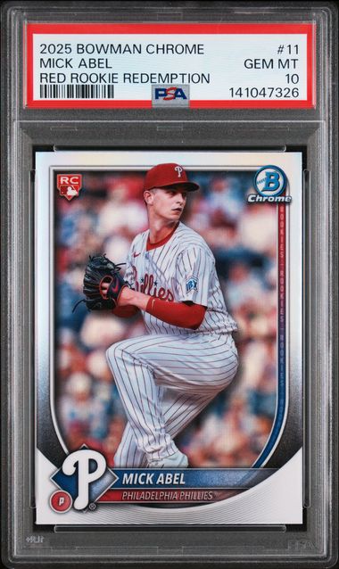 2025 Bowman Bowman Chrome Red #11 Mick Abel front