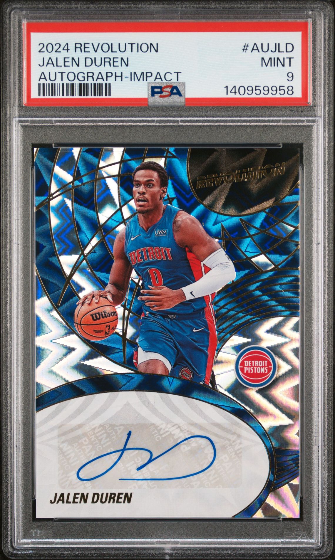 2024 Panini PANINI REVOLUTION AUTOGRAPHS IMPACT #AUJLD Jalen Duren front