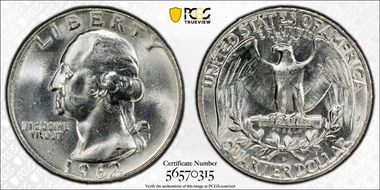 1962-D 25C MS65