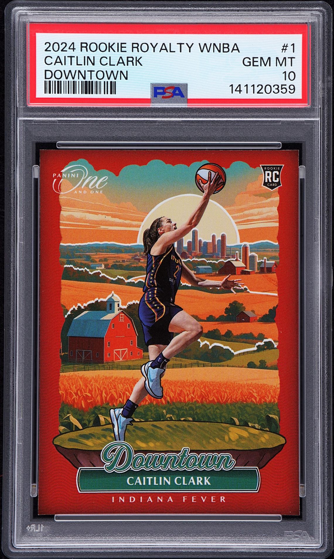 2024 Panini PANINI ROOKIE ROYALTY WNBA DOWNTOWN #1 Caitlin Clark front