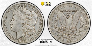 1879-CC $1 Capped Die N1