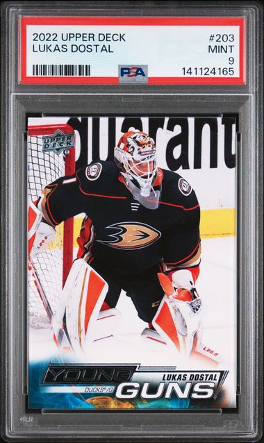 2022 Upper Deck Young Guns #203 Lukas Dostal front