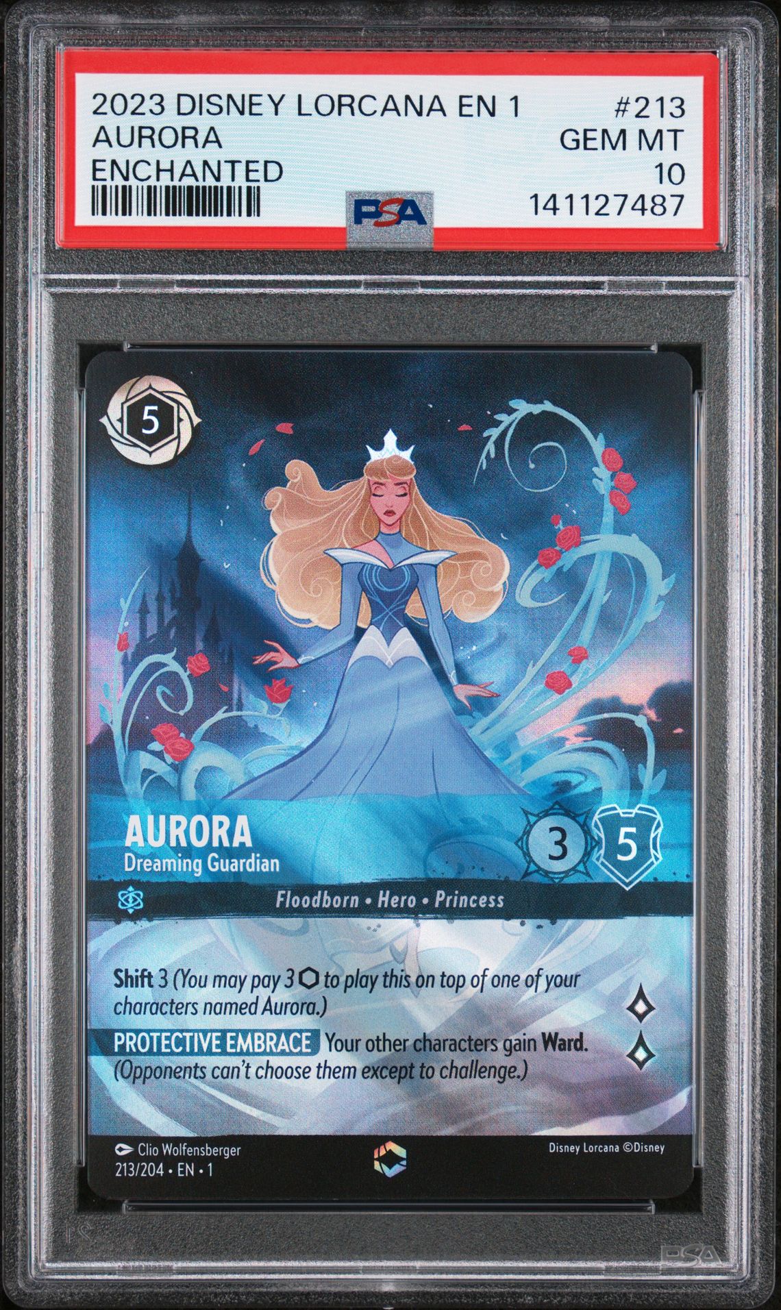 2023 Disney DISNEY LORCANA EN 1-THE FIRST CHAPTER ENCHANTED #213 Aurora front