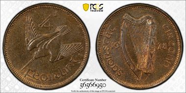 1928 1/4D PR65BN