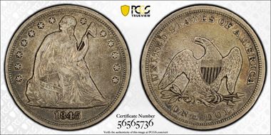 1845 $1 XF40