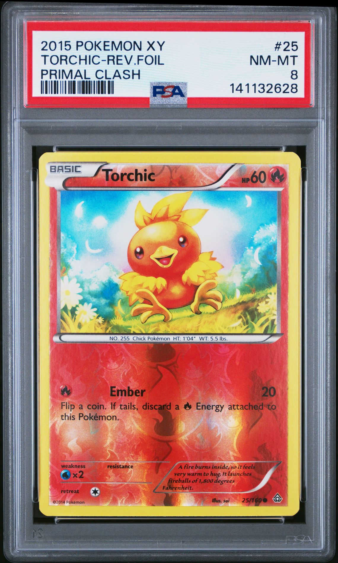 2015 Pokemon POKEMON XY PRIMAL CLASH Foil Torchic-Rev.Foil front