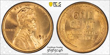 1927 1C MS65RD
