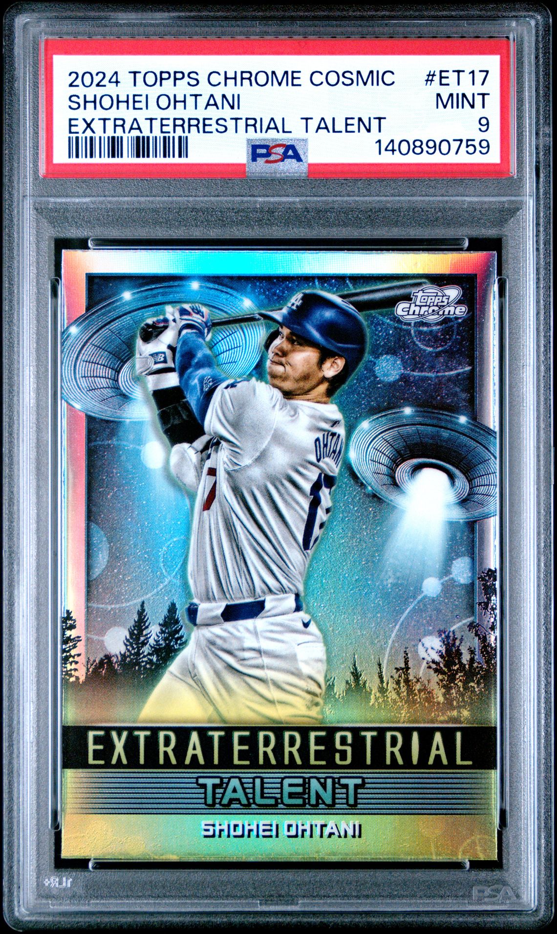 2024 Topps TOPPS COSMIC CHROME EXTRATERRESTRIAL TALENT #ET17 Shohei Ohtani front