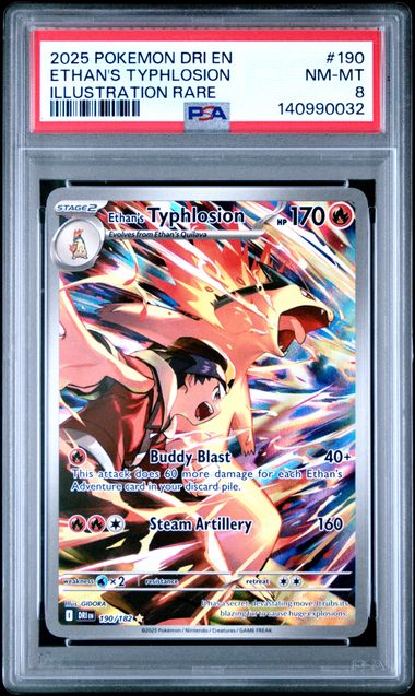 2025 Pokemon Destined Rivals Illustration Rare #190 Typhlosion front