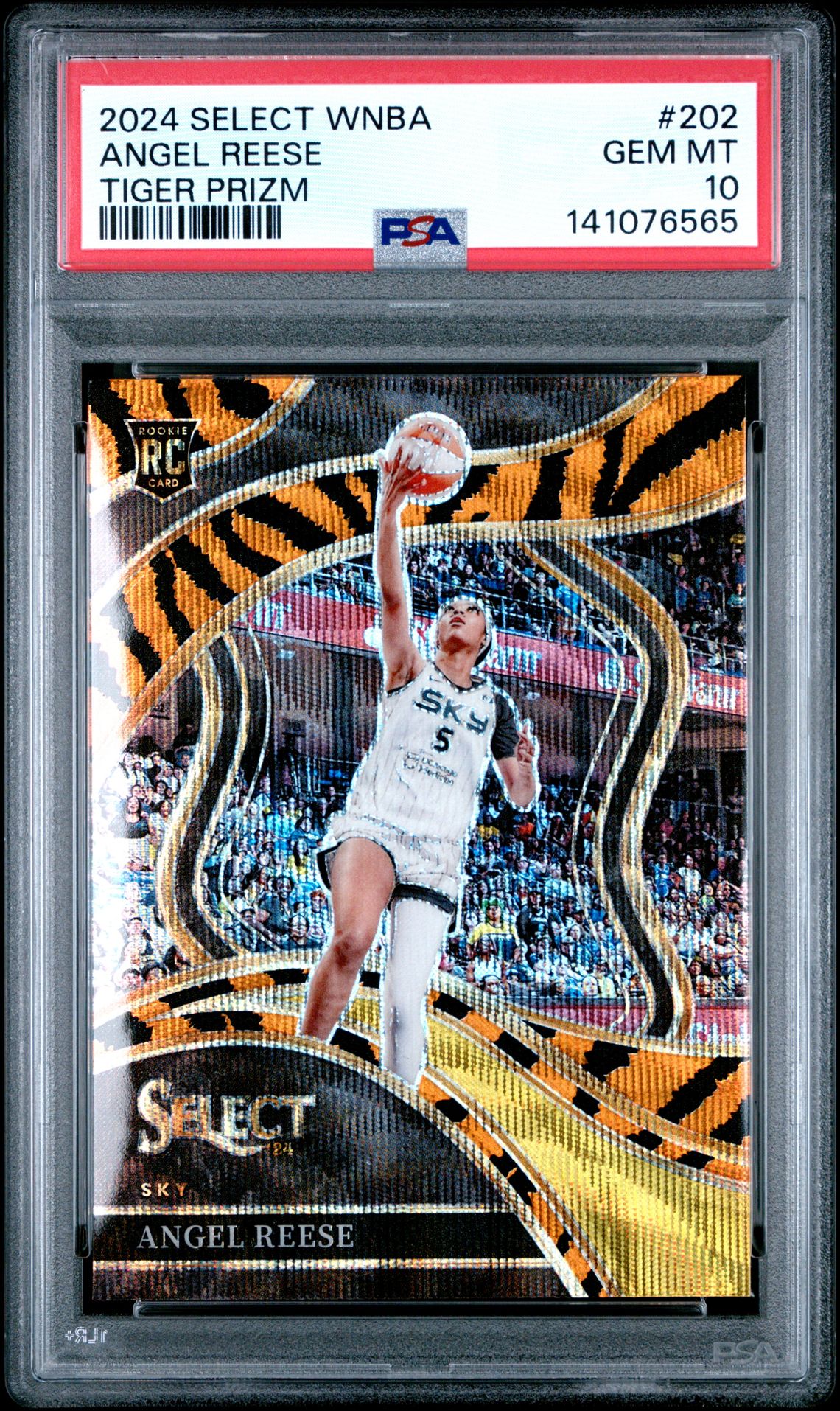 2024 Panini PANINI SELECT WNBA TIGER PRIZM #202 Angel Reese front