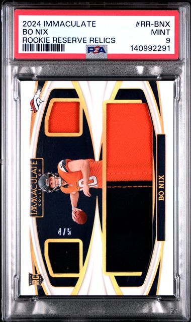 2024 Panini Immaculate #RR-BNX Bo Nix front