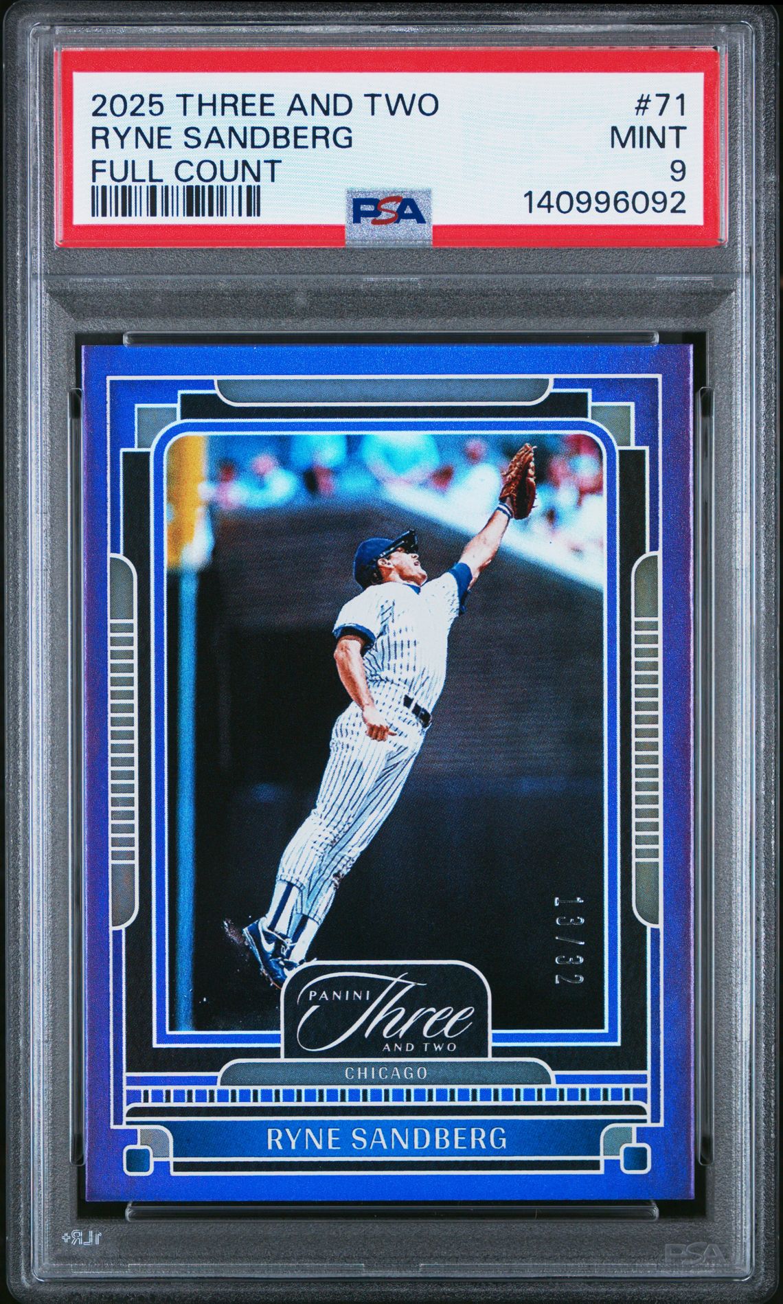 2025 Panini Three And Two Ryne Sandberg #71 (Full Count) Mint 9 front