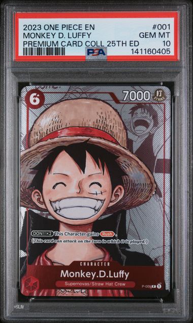 2023 One Piece One Piece Premium Card Collection 25th Edition #001 Monkey D. Luffy front