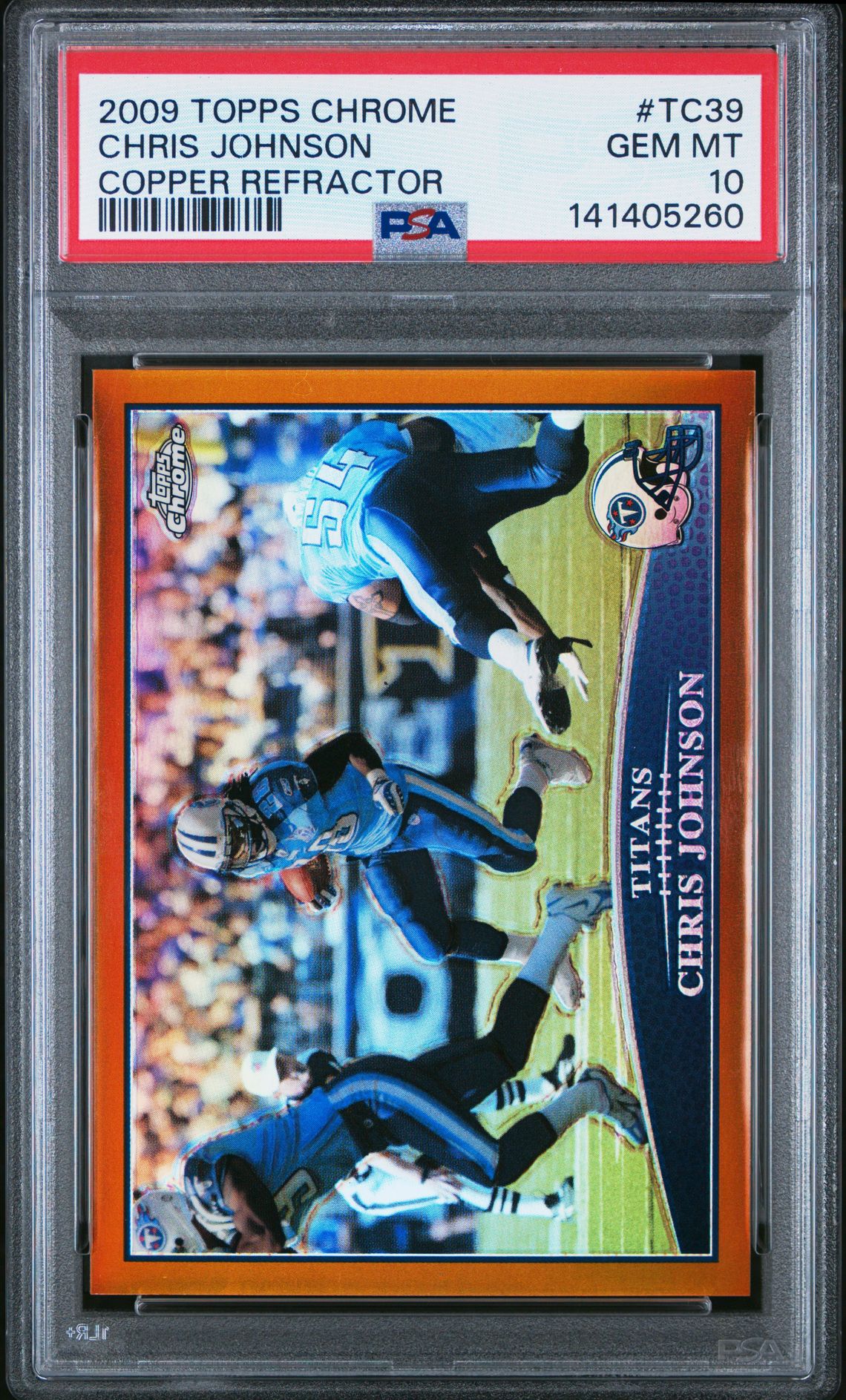 2009 Topps Chrome TOPPS CHROME COPPER REFRACTOR #TC39 Chris Johnson front