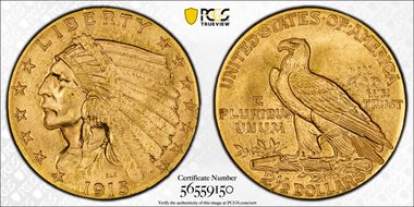 1915 $2.50 MS65+ 