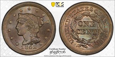 1852 1C MS66BN