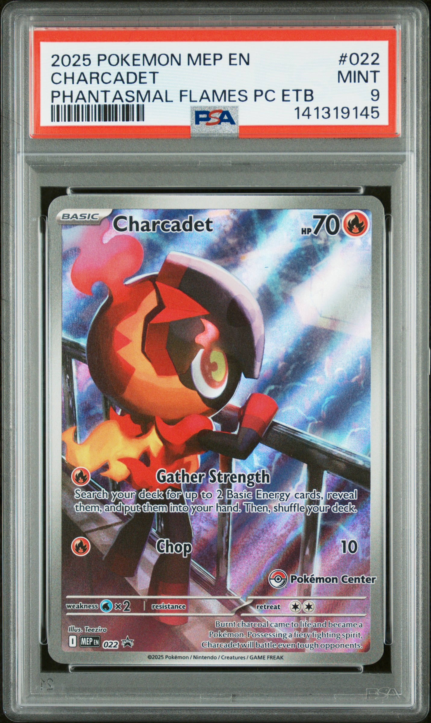 2025 #022 Charcadet PSA 9 Mep EN-Me Black Star Promo Pokemon