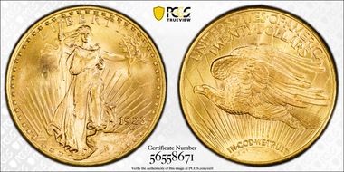 1923-D $20 MS67