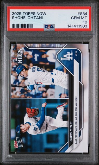 2025 Topps Topps Now #884 Shohei Ohtani front
