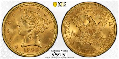 1895 $5 MS67