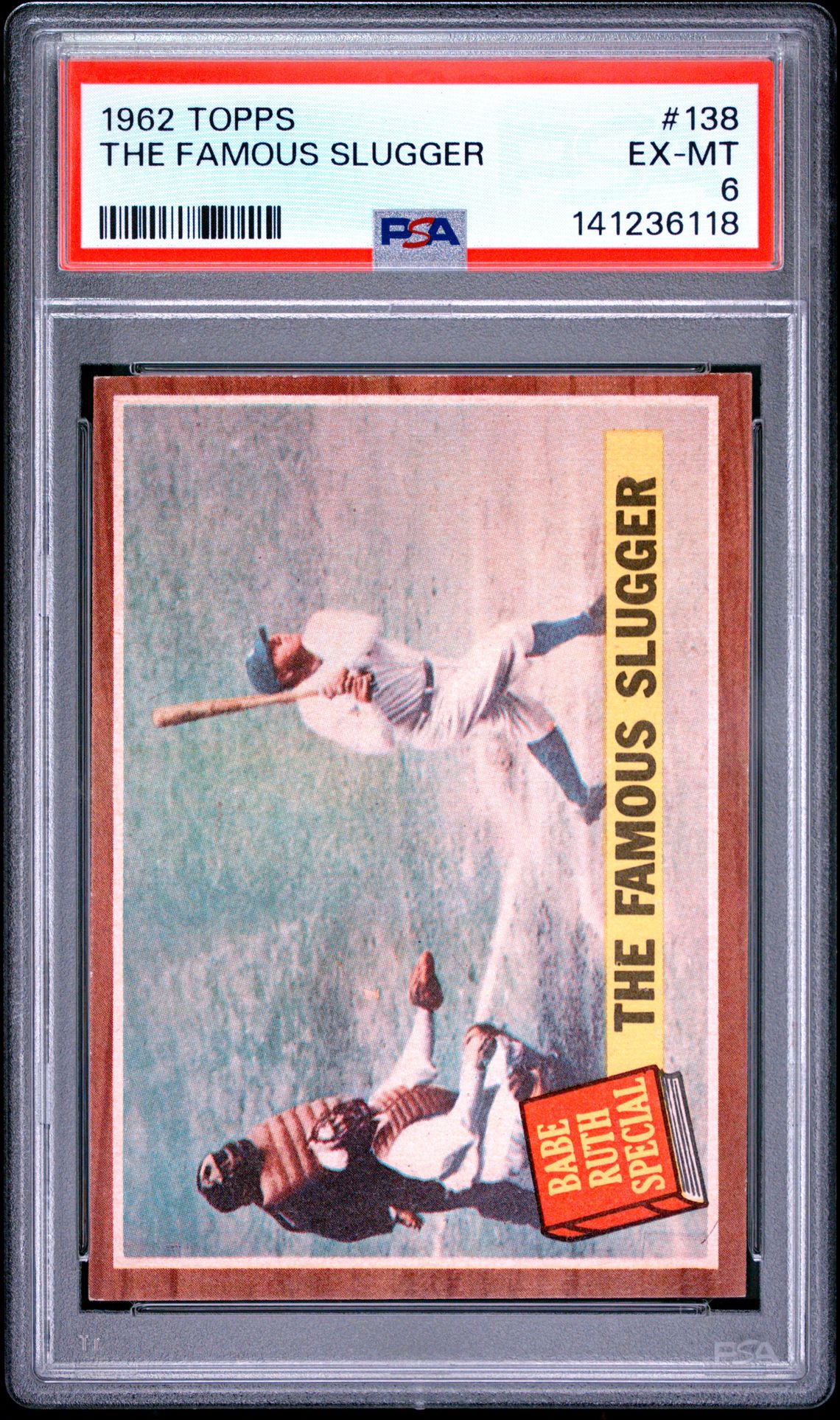 1962 Topps The Famous Slugger #138 Ex-Mt 6 front