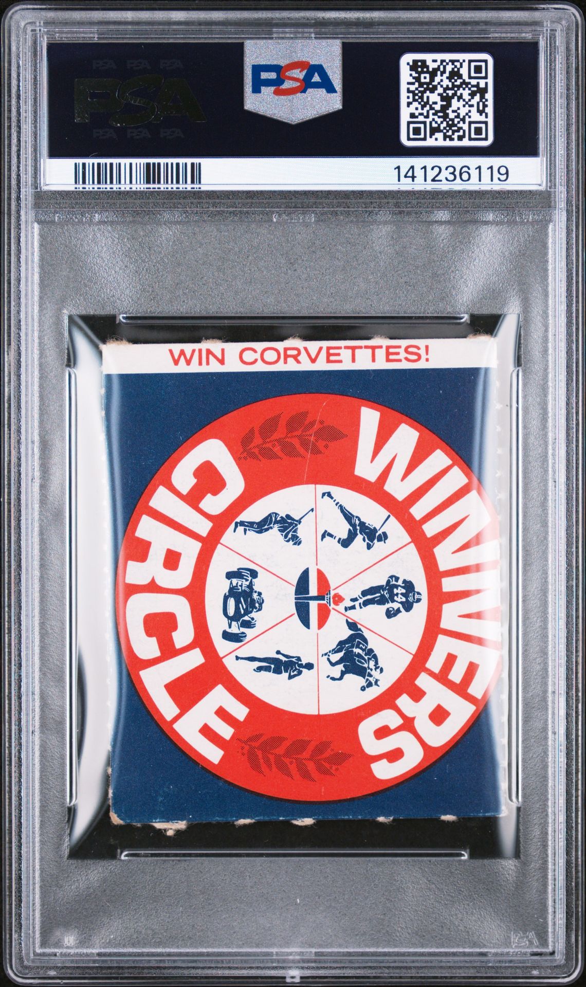 1968 American Oil Mickey Mantle (Left Side-$10) Vg-Ex 4 back