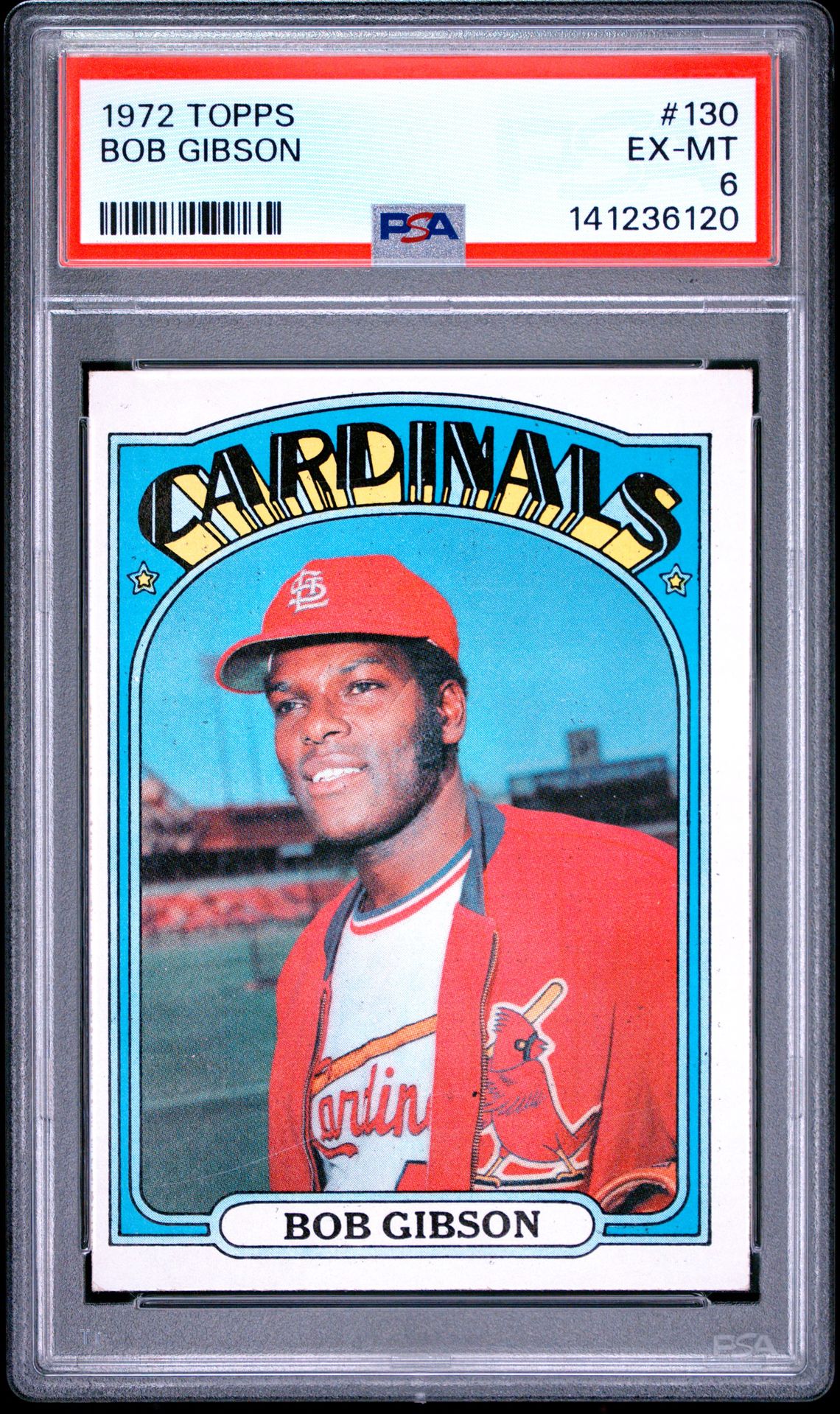 1972 Topps Bob Gibson #130 Ex-Mt 6 front