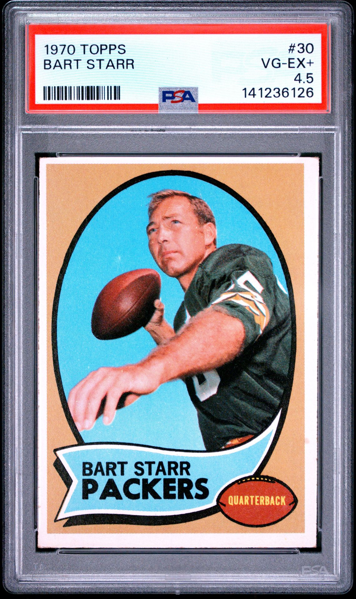 1970 Topps Bart Starr #30 Vg-Ex+ 4.5 front