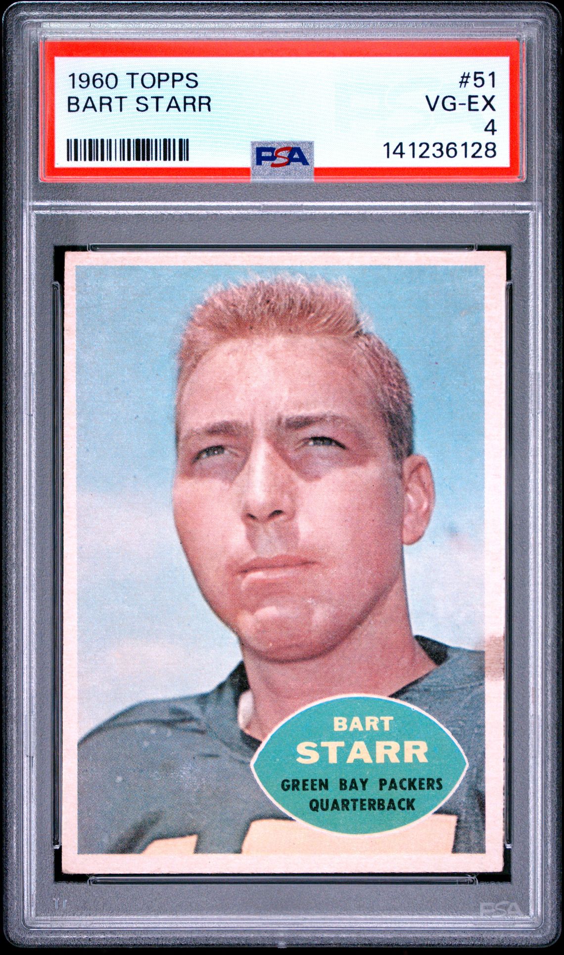 1960 Topps Bart Starr #51 Vg-Ex 4 front