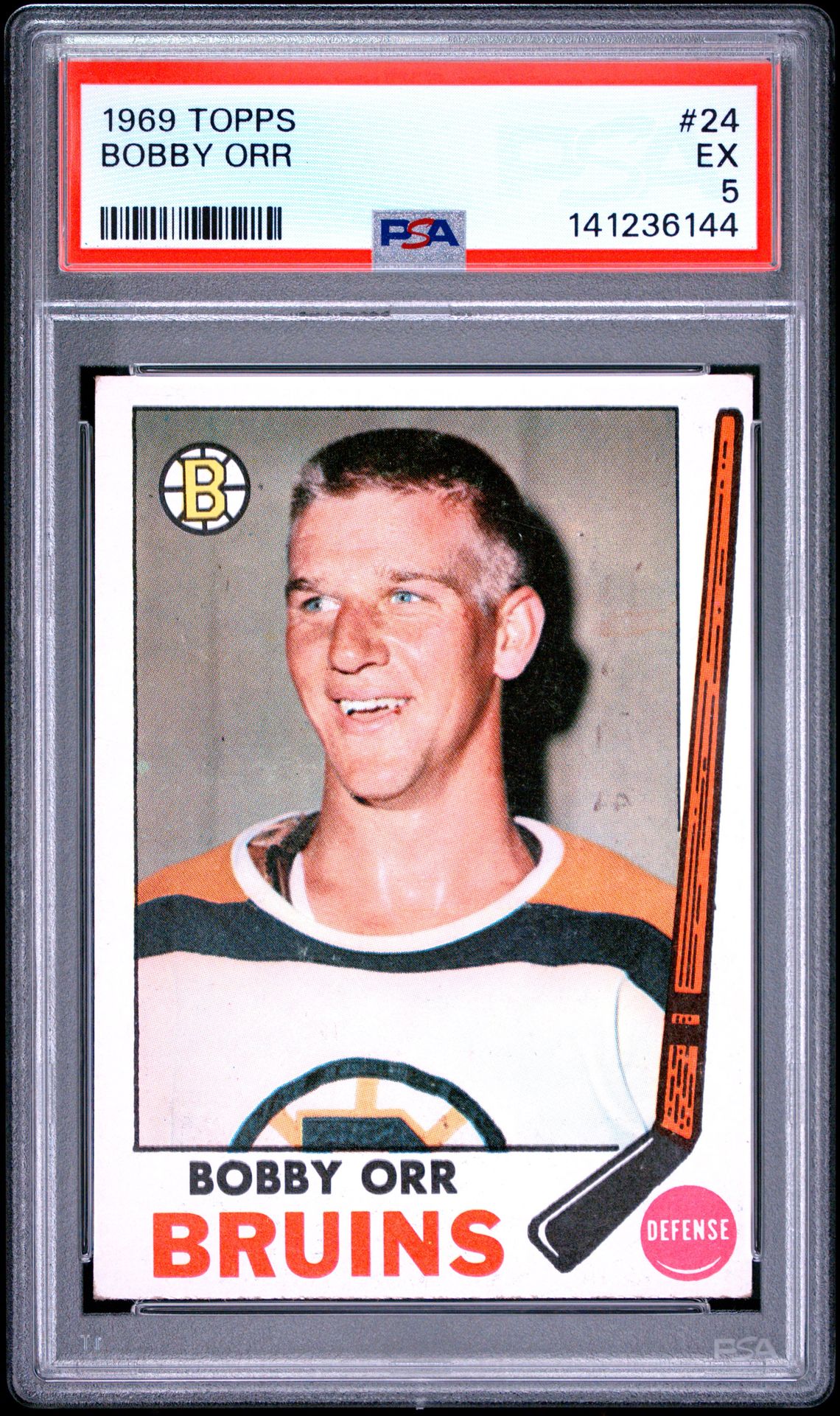 1969 Topps Bobby Orr #24 Ex 5 front