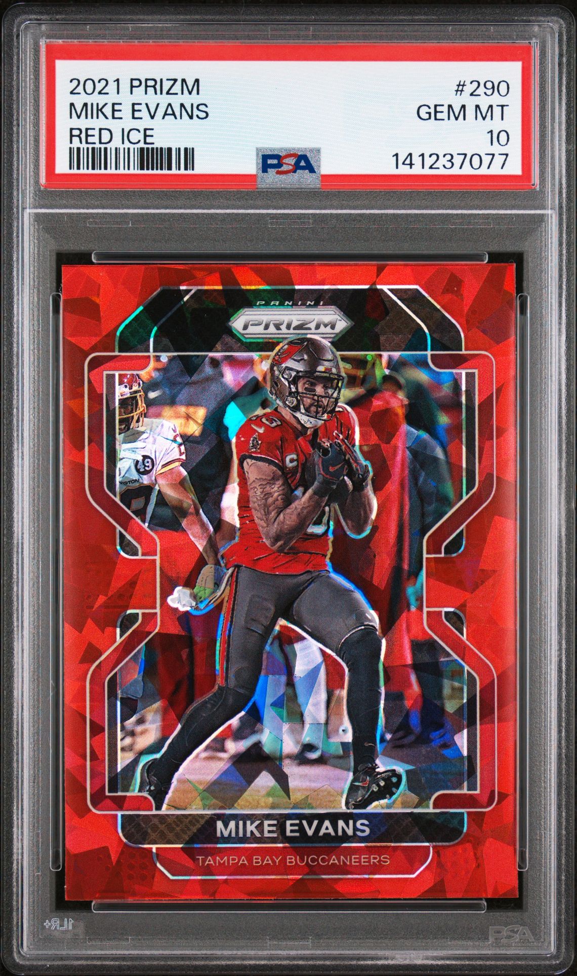 2021 Panini PANINI PRIZM RED ICE #290 Mike Evans front