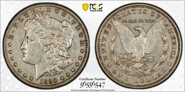 1890-CC $1 VAM 4, Tailbar N1