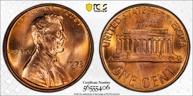 1973-D 1C MS67+ RD