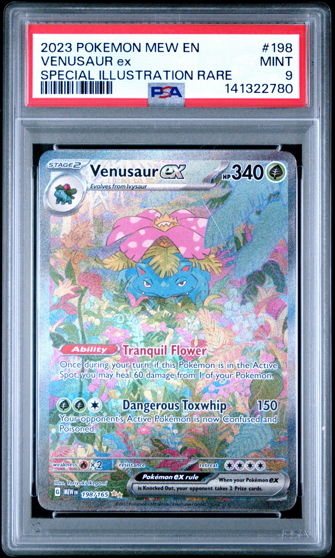2023 Pokemon Mew En-151 Venusaur Ex #198 (Special Illustration Rare) Mint 9 front