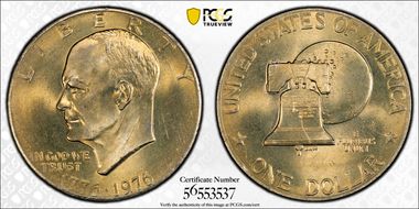 1976 $1 Type 2 MS67
