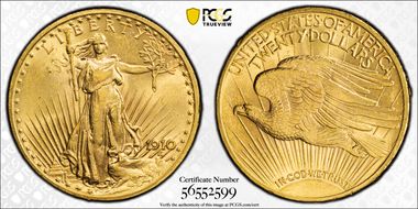 1910 $20 MS63