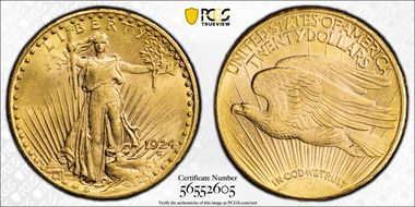 1924 $20 MS62