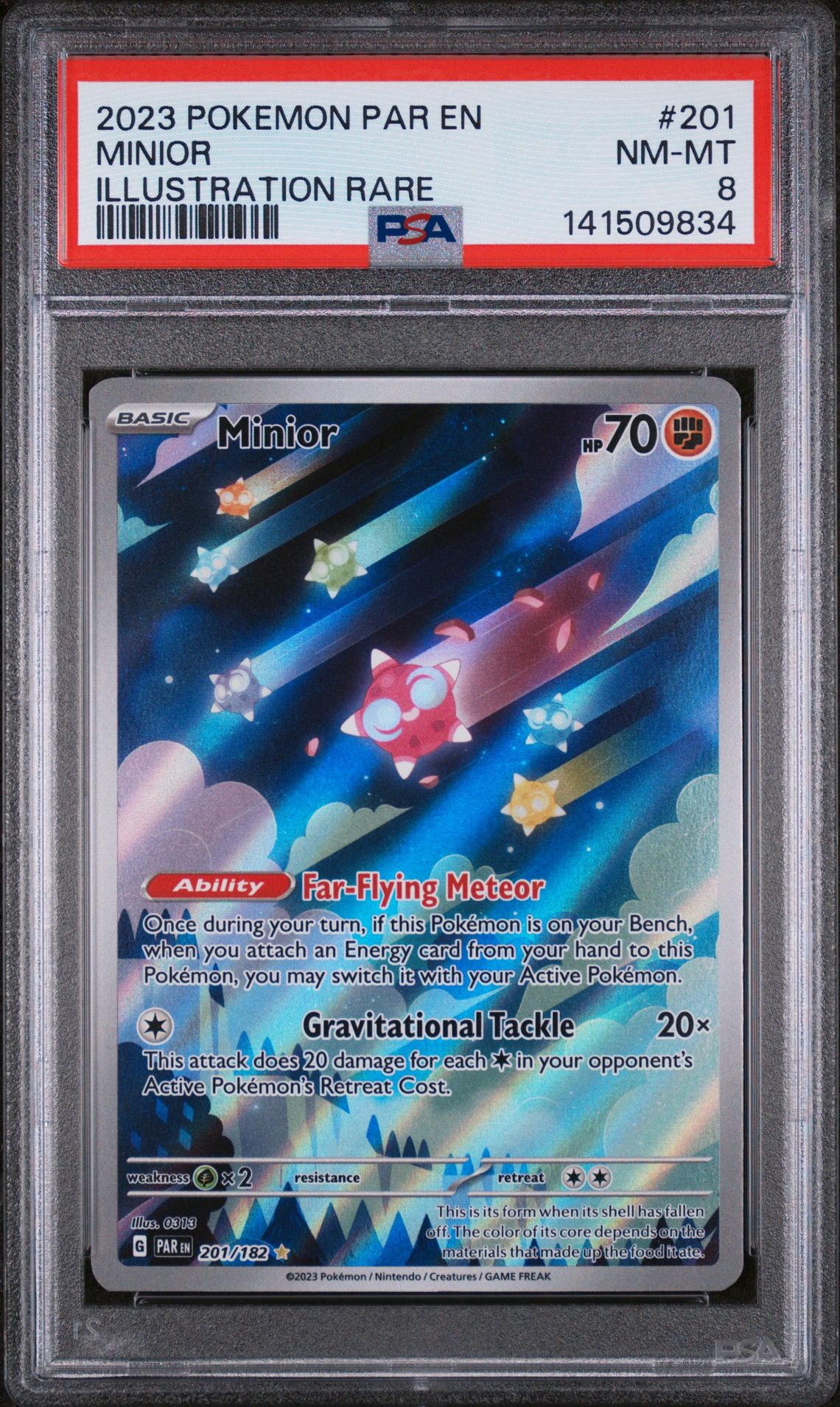 2023 Pokemon POKEMON PAR EN-PARADOX RIFT ILLUSTRATION RARE #201 Minior front