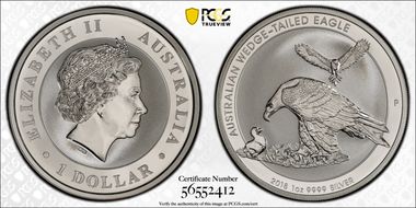 2018-P $1 Wedge-Tailed Eagle MS69