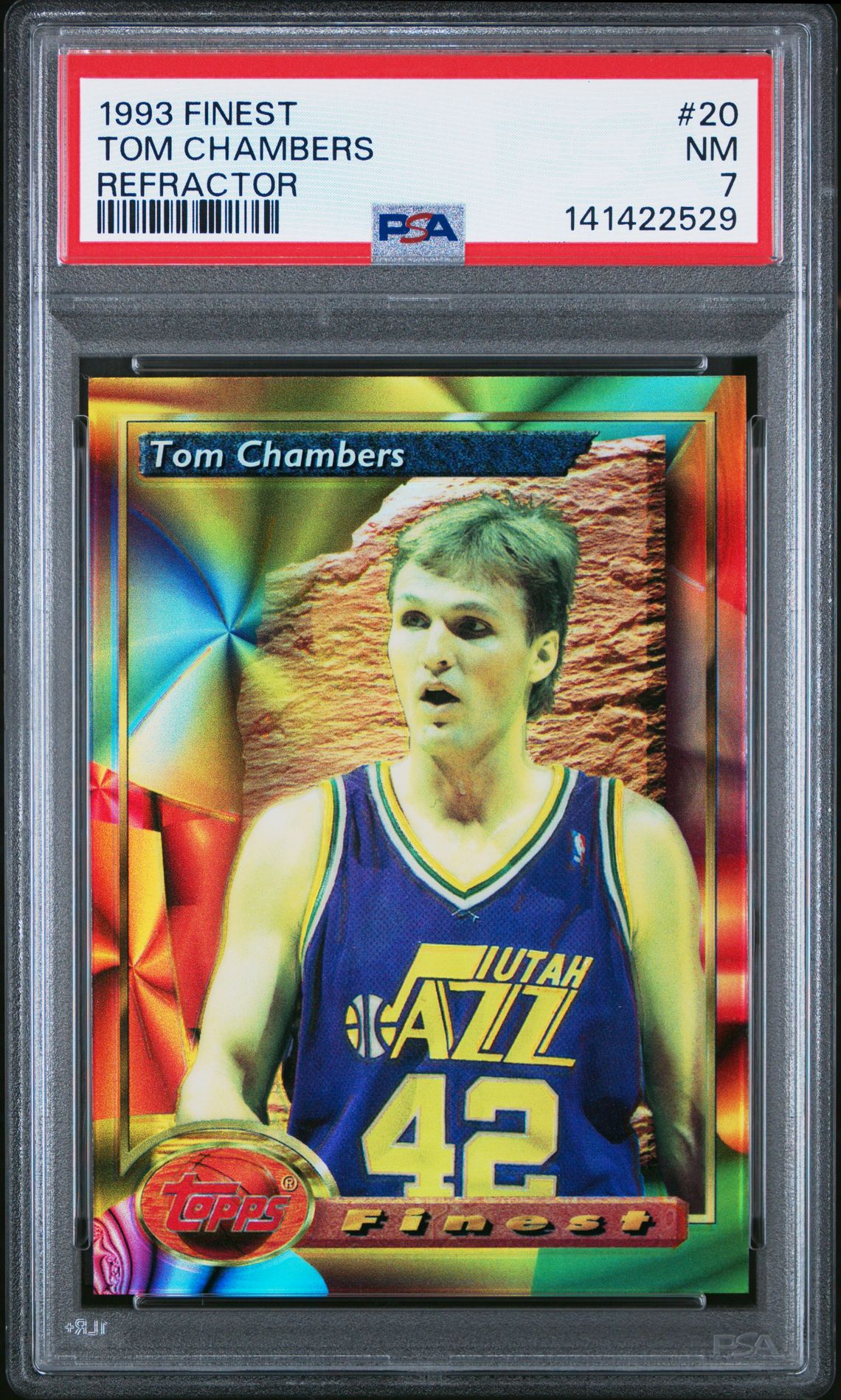 1993 Finest FINEST REFRACTOR #20 Tom Chambers front