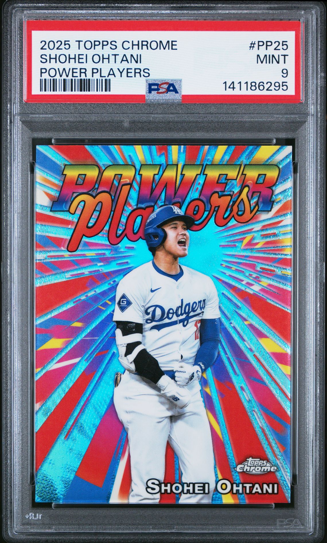 2025 Topps TOPPS CHROME POWER PLAYERS Refractor #PP25 Shohei Ohtani front