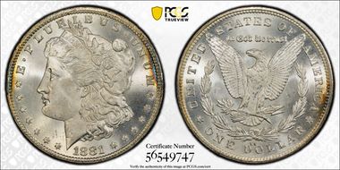 1881-CC $1 MS66