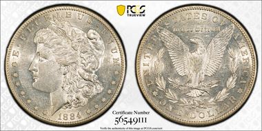1884-S $1 AU55