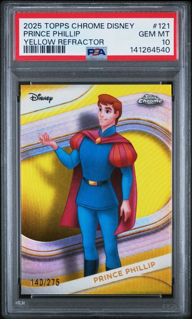 2025 Topps Topps Chrome Refractor Prince Phillip Disney front