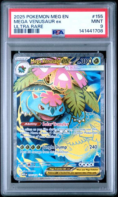 2025 Pokemon Mega Evolution ULTRA RARE #155 Mega Venusaur front