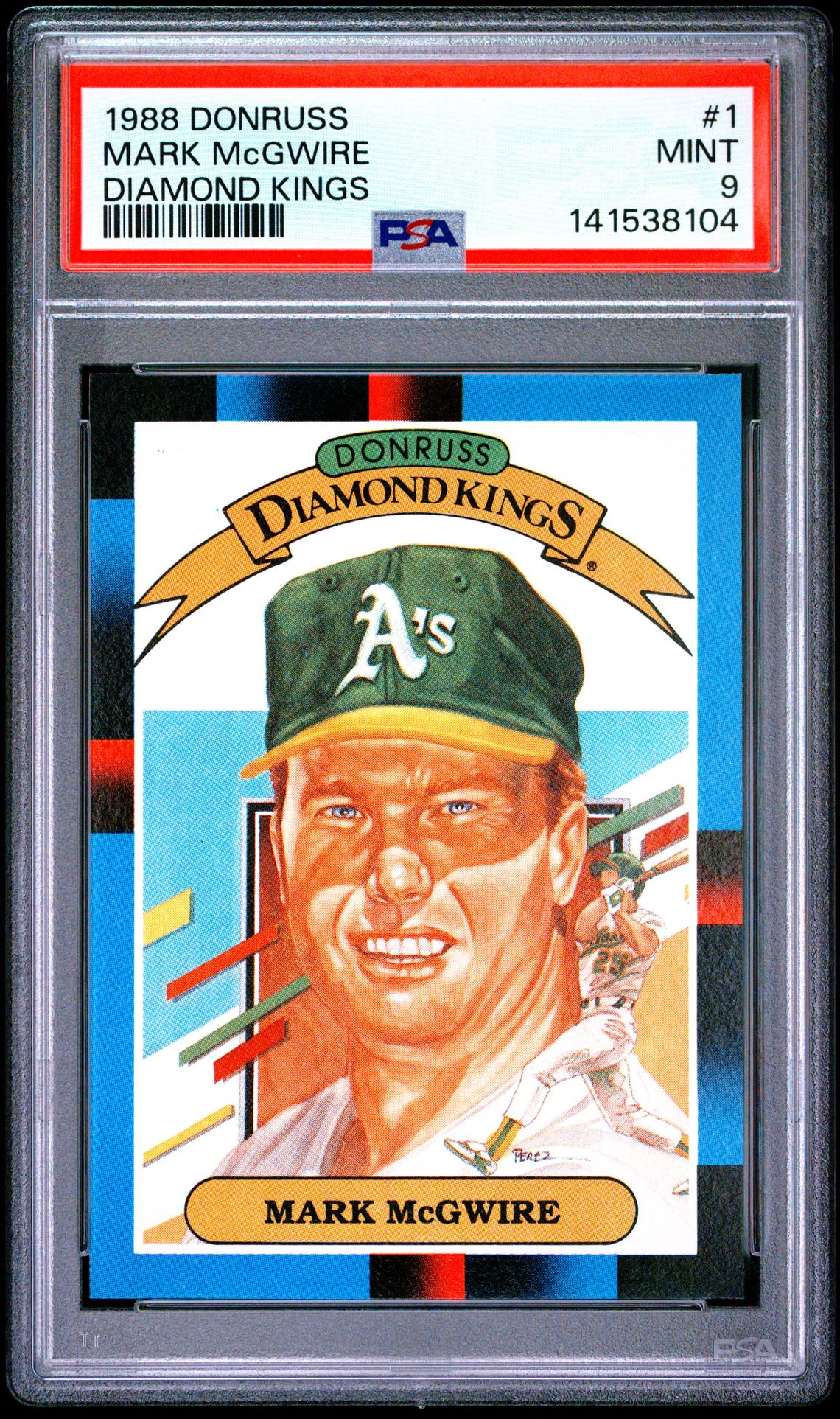 1988 Donruss DONRUSS DIAMOND KINGS #1 Mark Mcgwire front