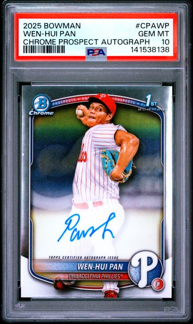 2025 Bowman Bowman Chrome #CPA-WP Wen-Hui Pan front