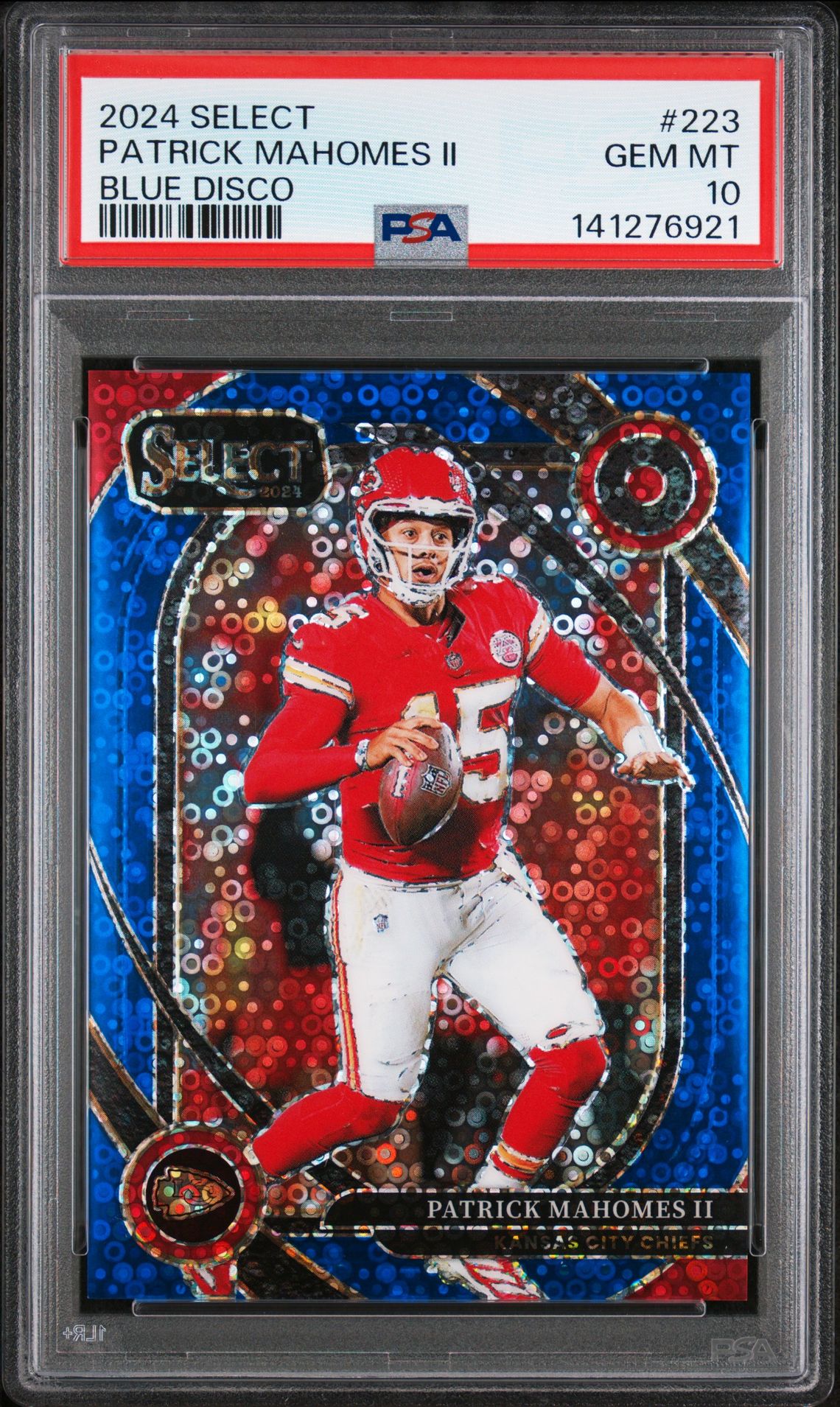 2024 Panini PANINI SELECT BLUE DISCO #223 Patrick Mahomes Ii front