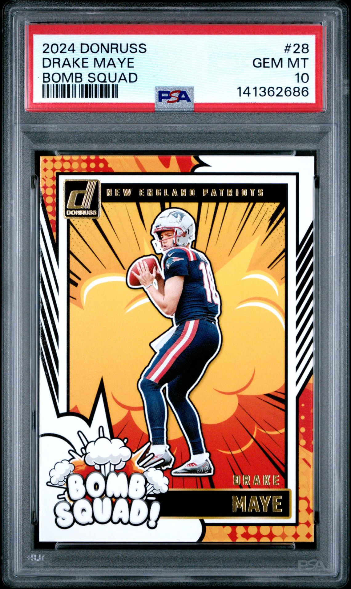 2024 Panini PANINI DONRUSS BOMB SQUAD #28 Drake Maye front